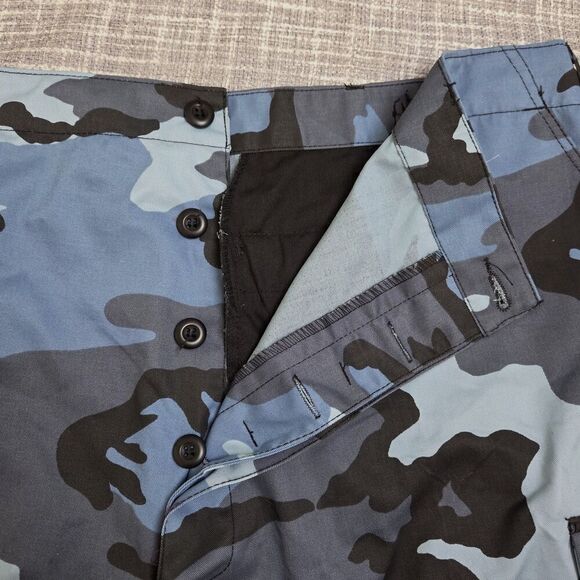 NWOT ROTHCO Military BDU Cargo Shorts Camo Blue 10.5 inseam Men's XXL Reg 43-47" - Picture 11 of 13